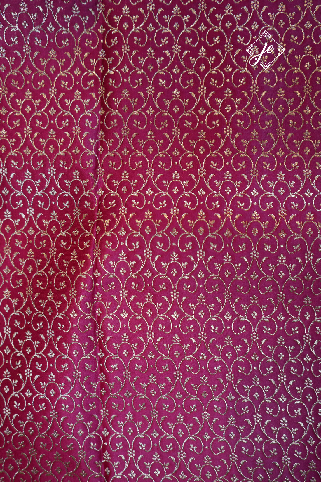 Rani Pink Satin Silk Brocade Blouse Fabric