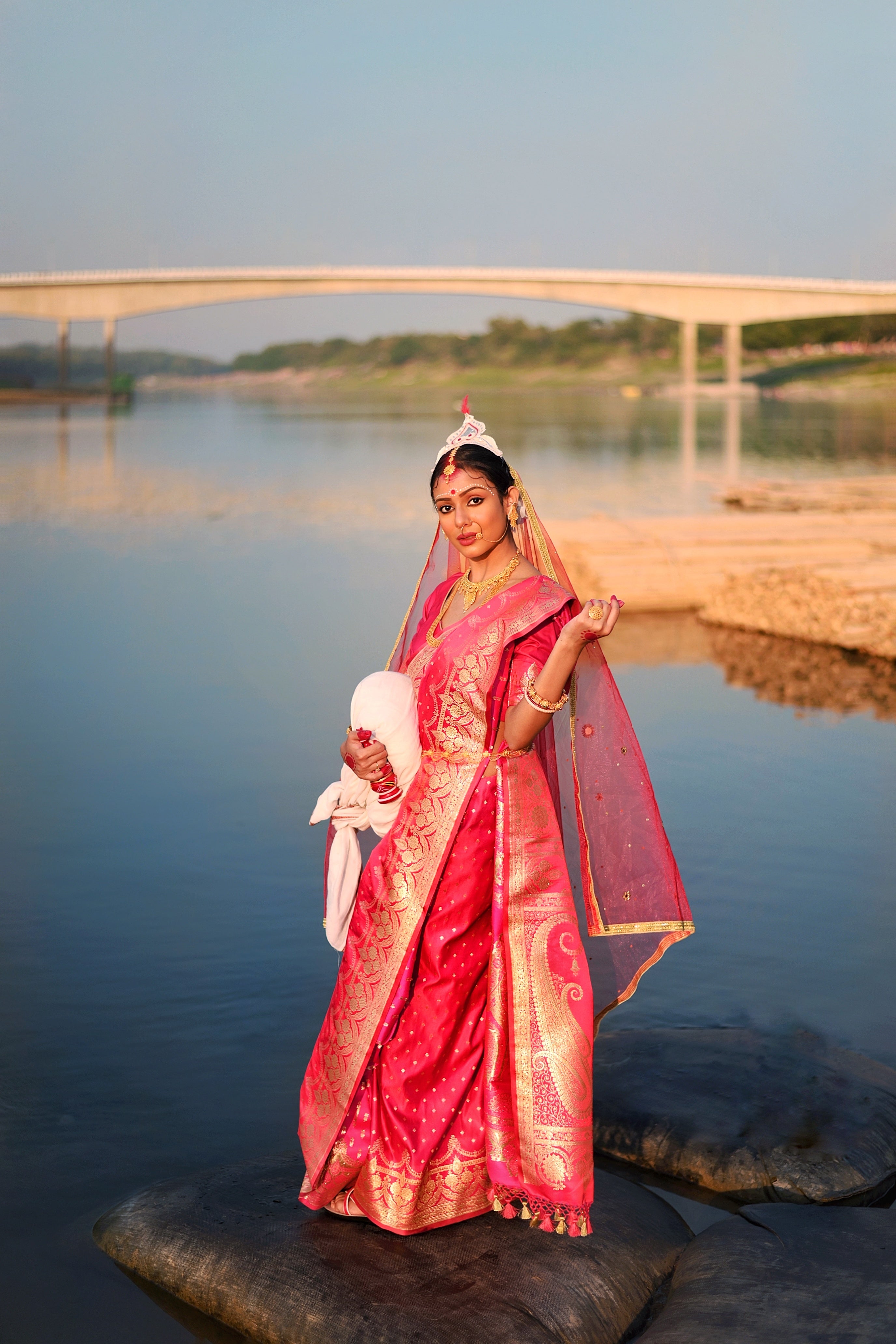 Open Border Satin Silk Banarasi Saree